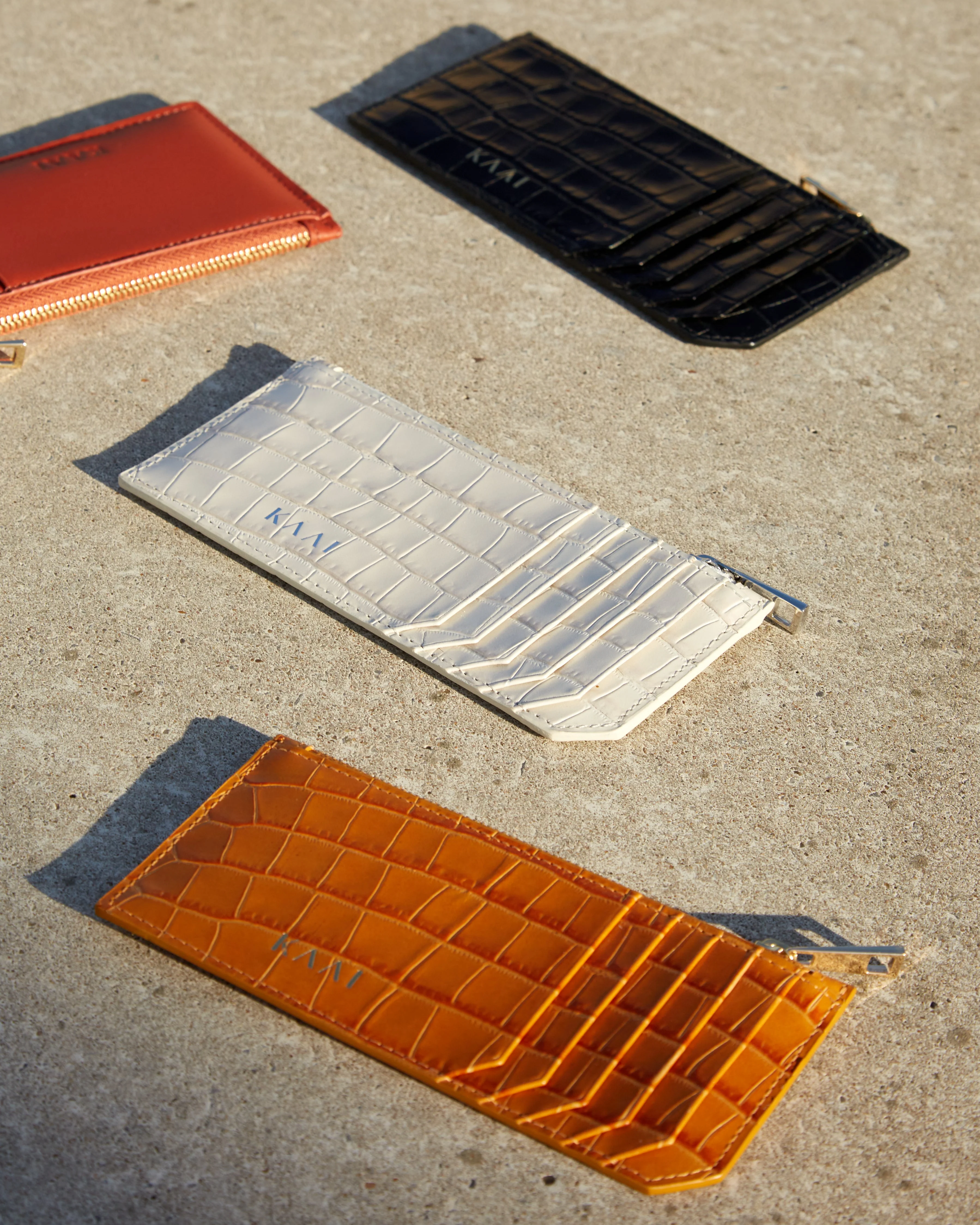 Cardholder - croco stone white - Image 3