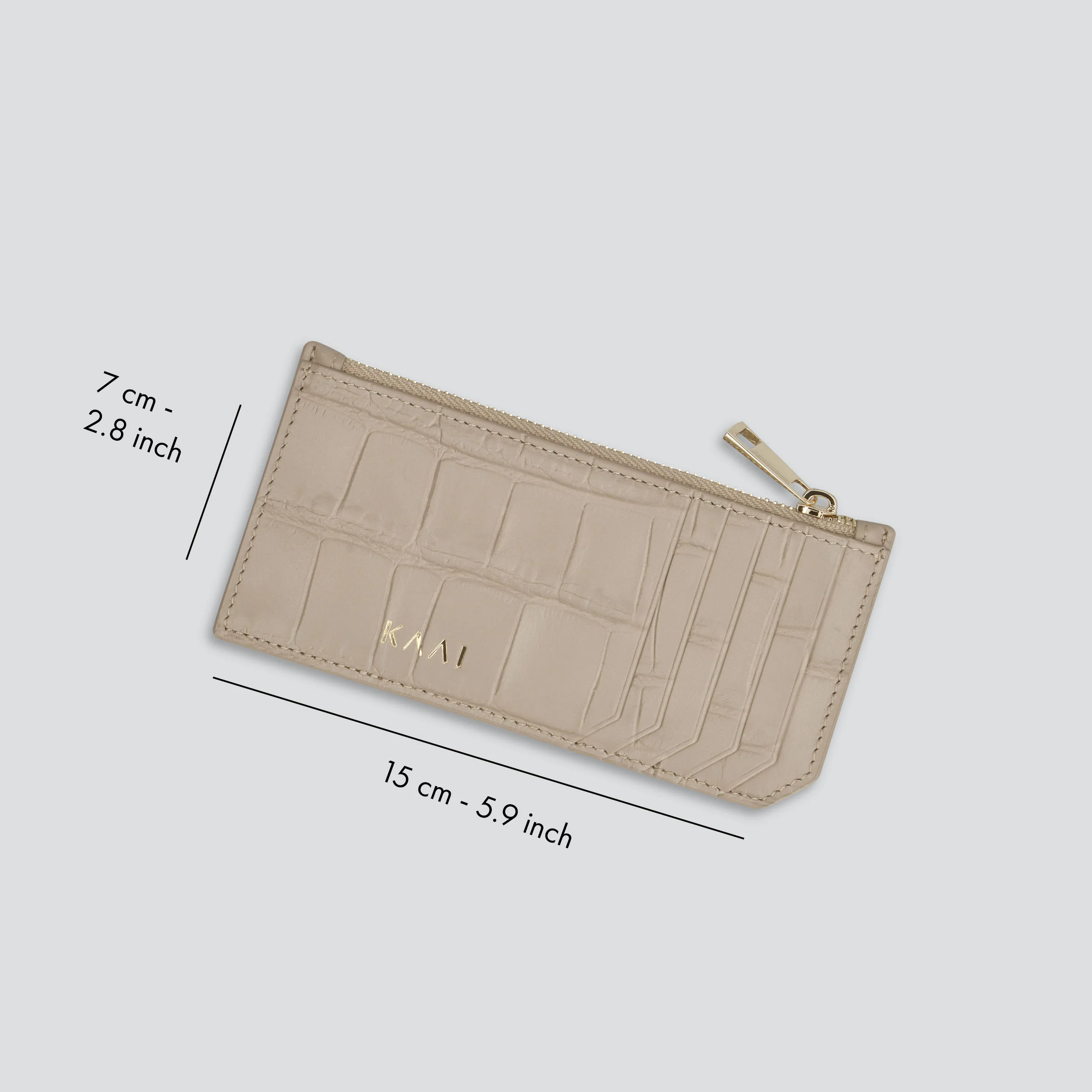 Cardholder - soft croco clay taupe - Image 2