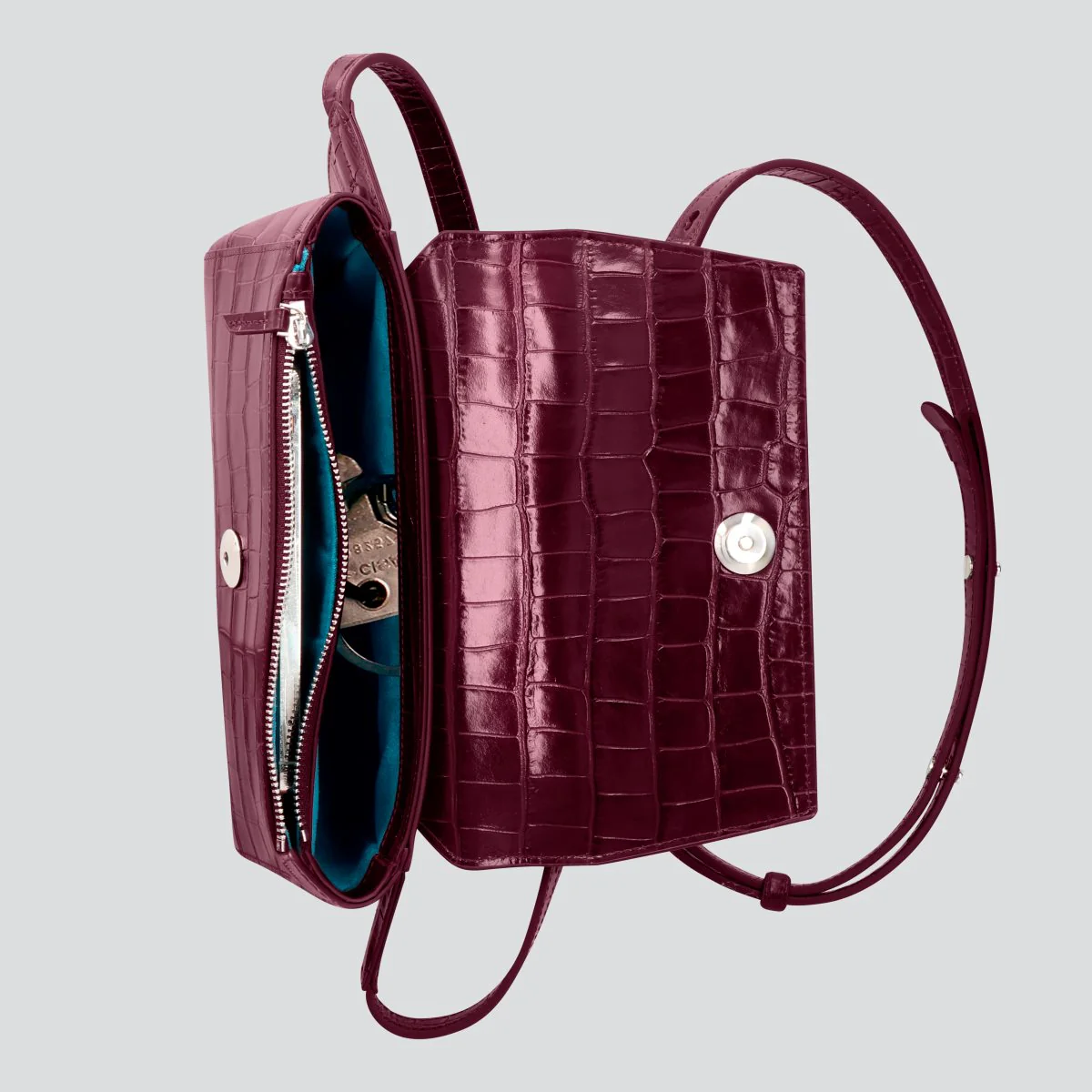 Ikon Belt Bag - croco aubergine - Image 2