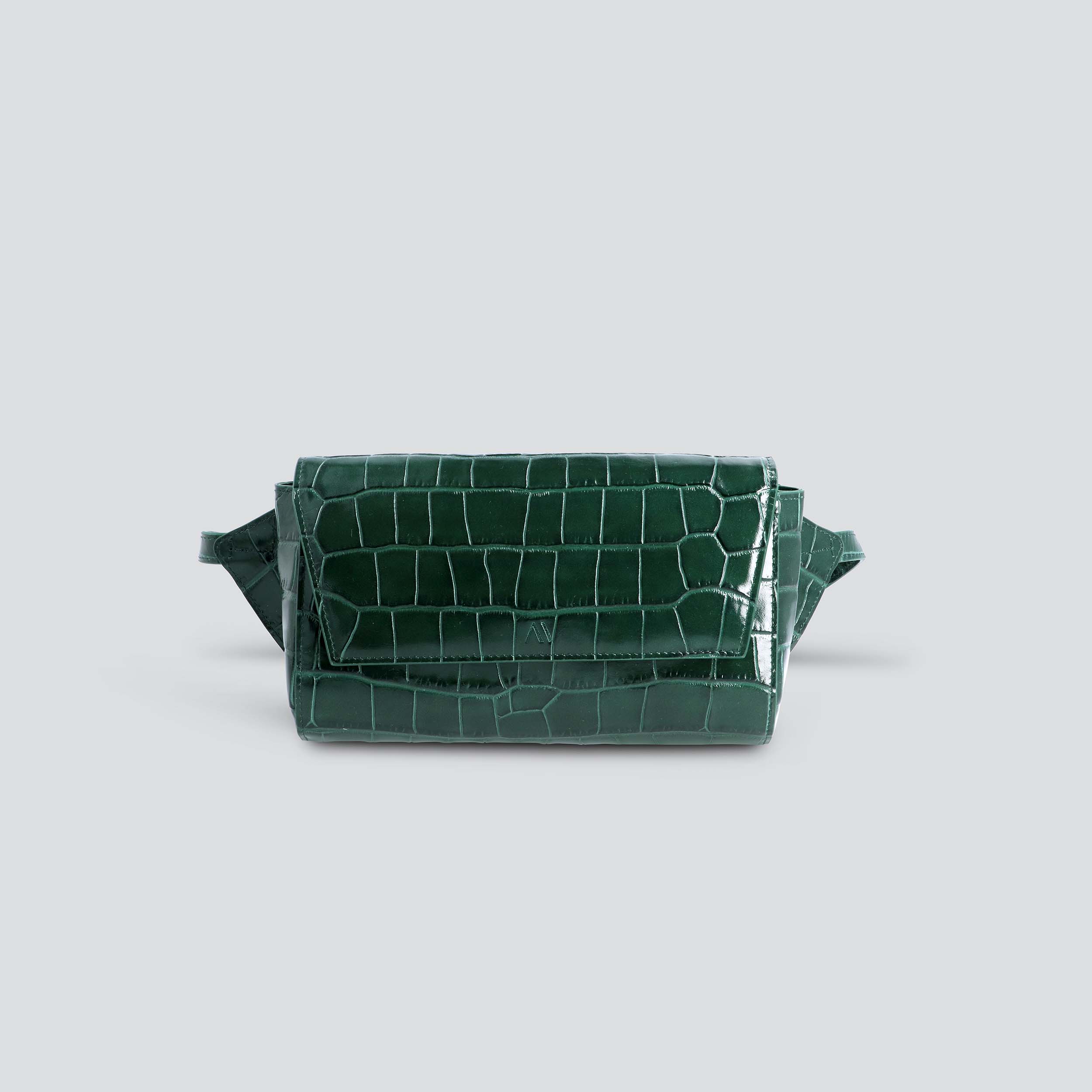 Ikon Belt Bag - croco pine green