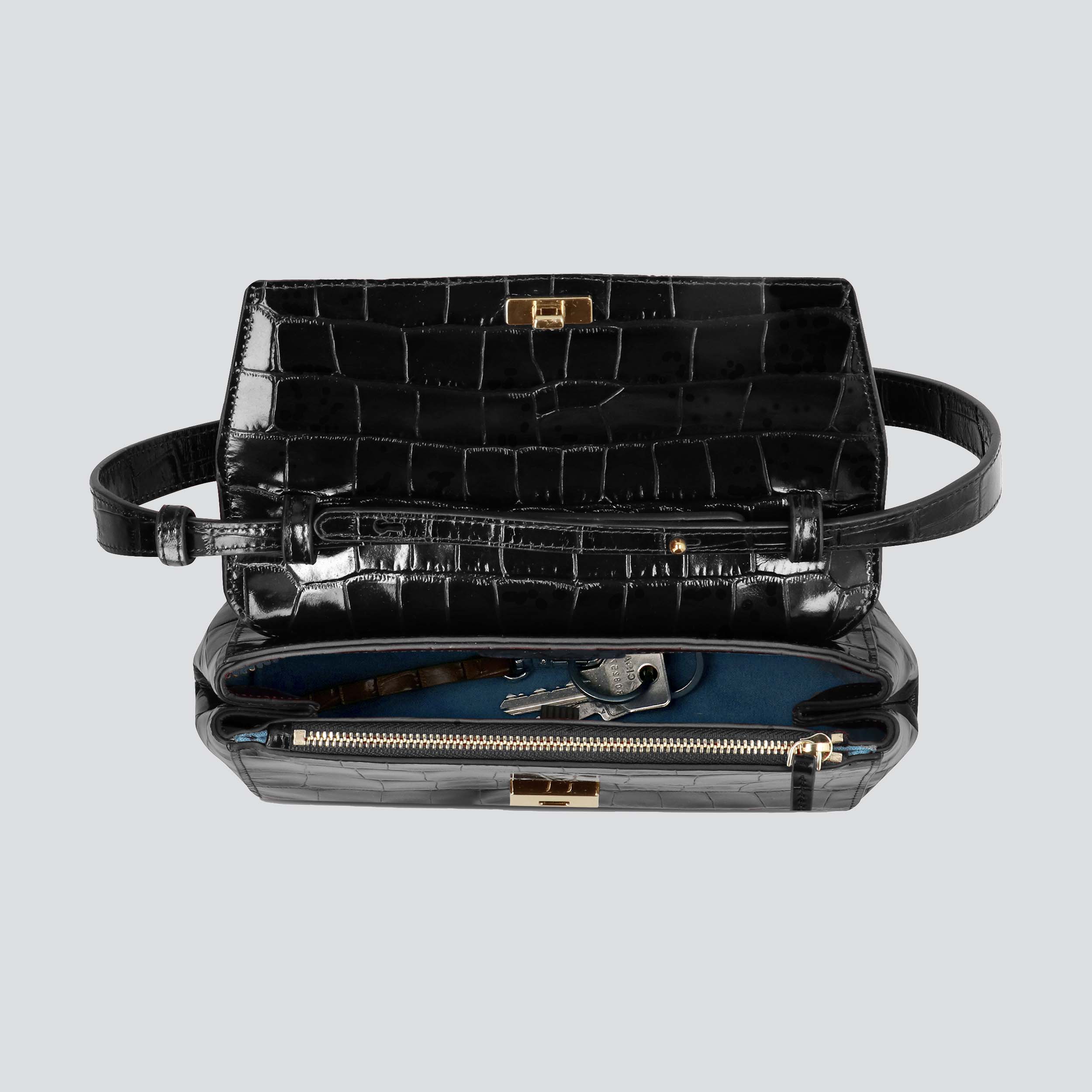 Ikon Clutch - croco black - Image 3
