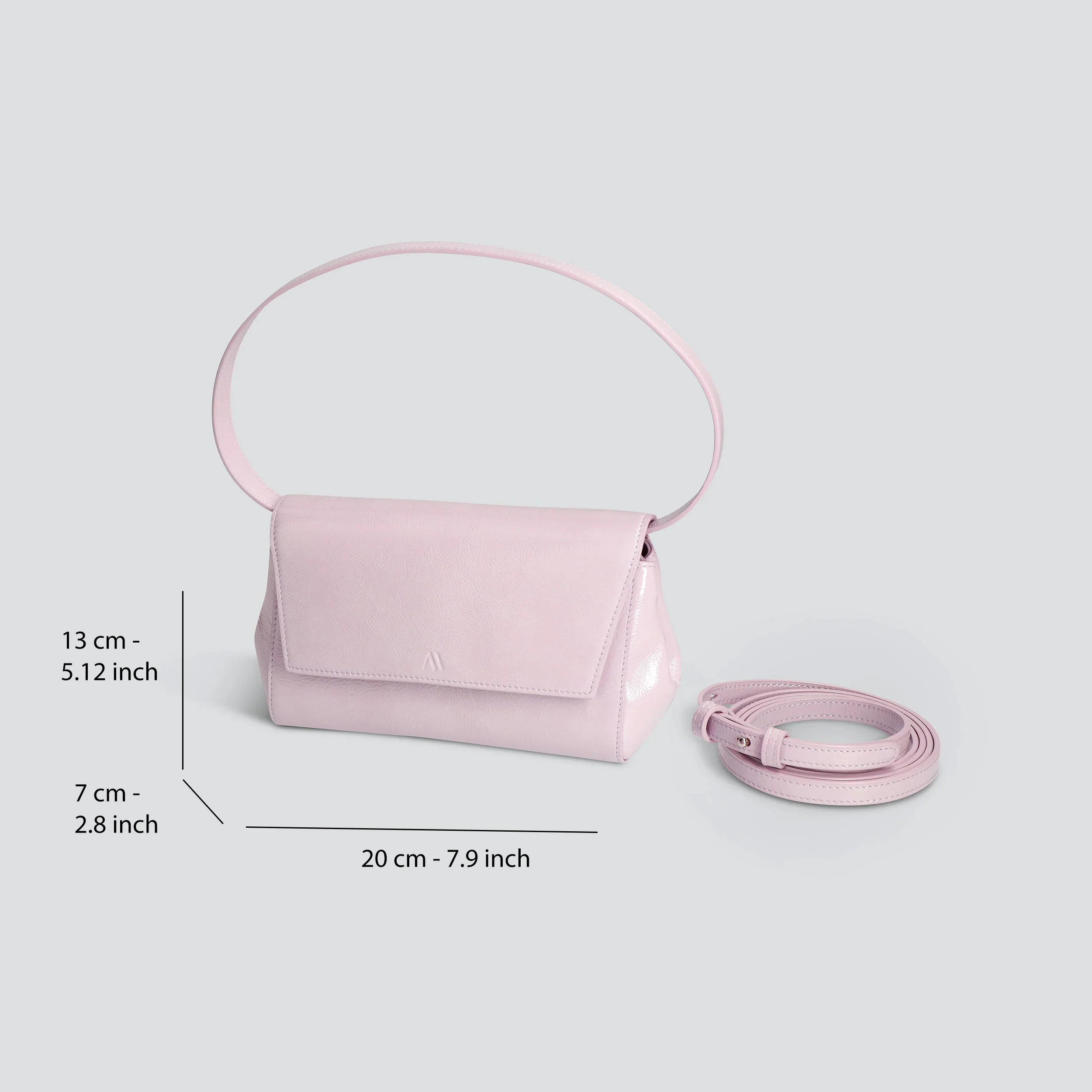 Ikon Clutch - naplack light lilac - Image 4