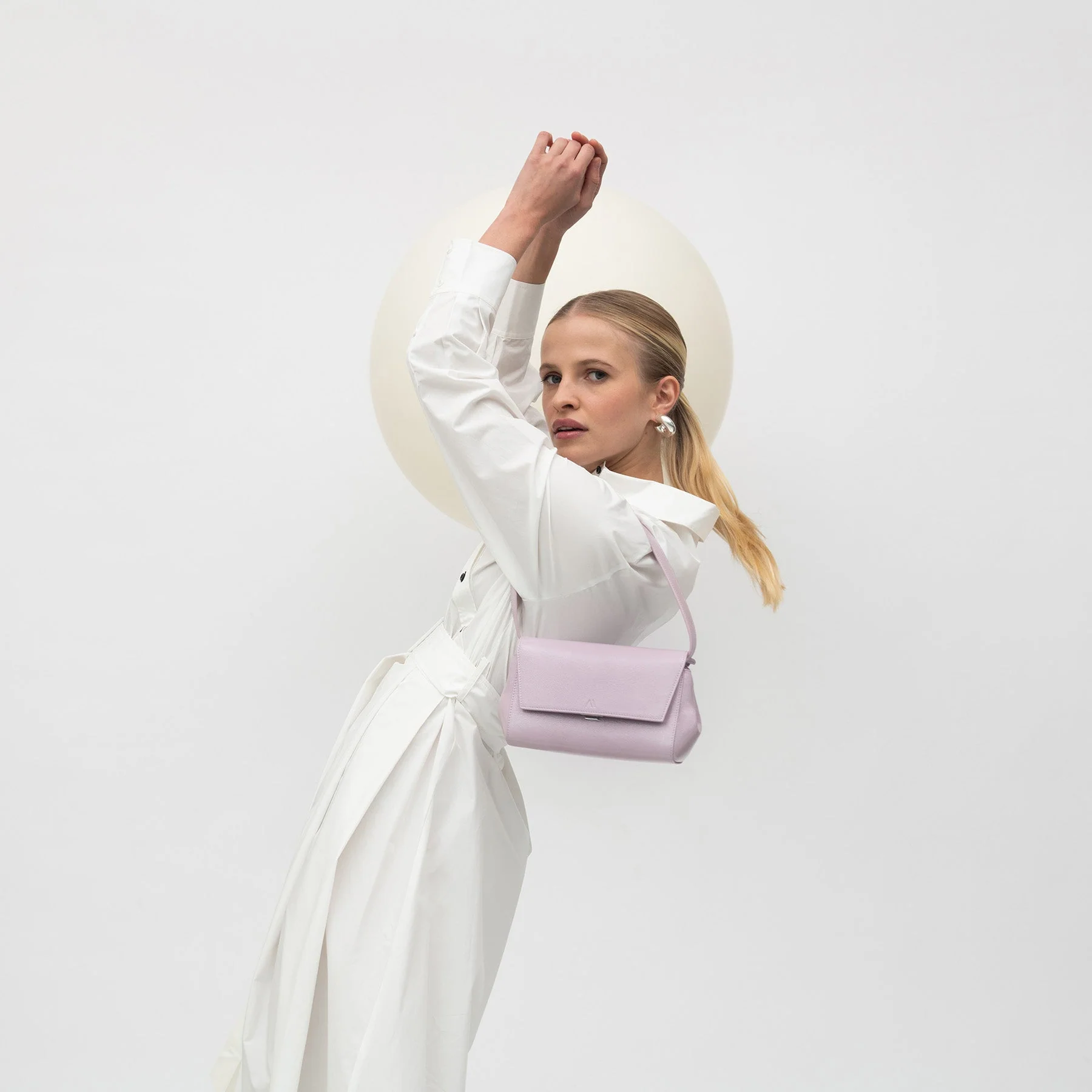 Ikon Clutch - naplack light lilac - Image 5