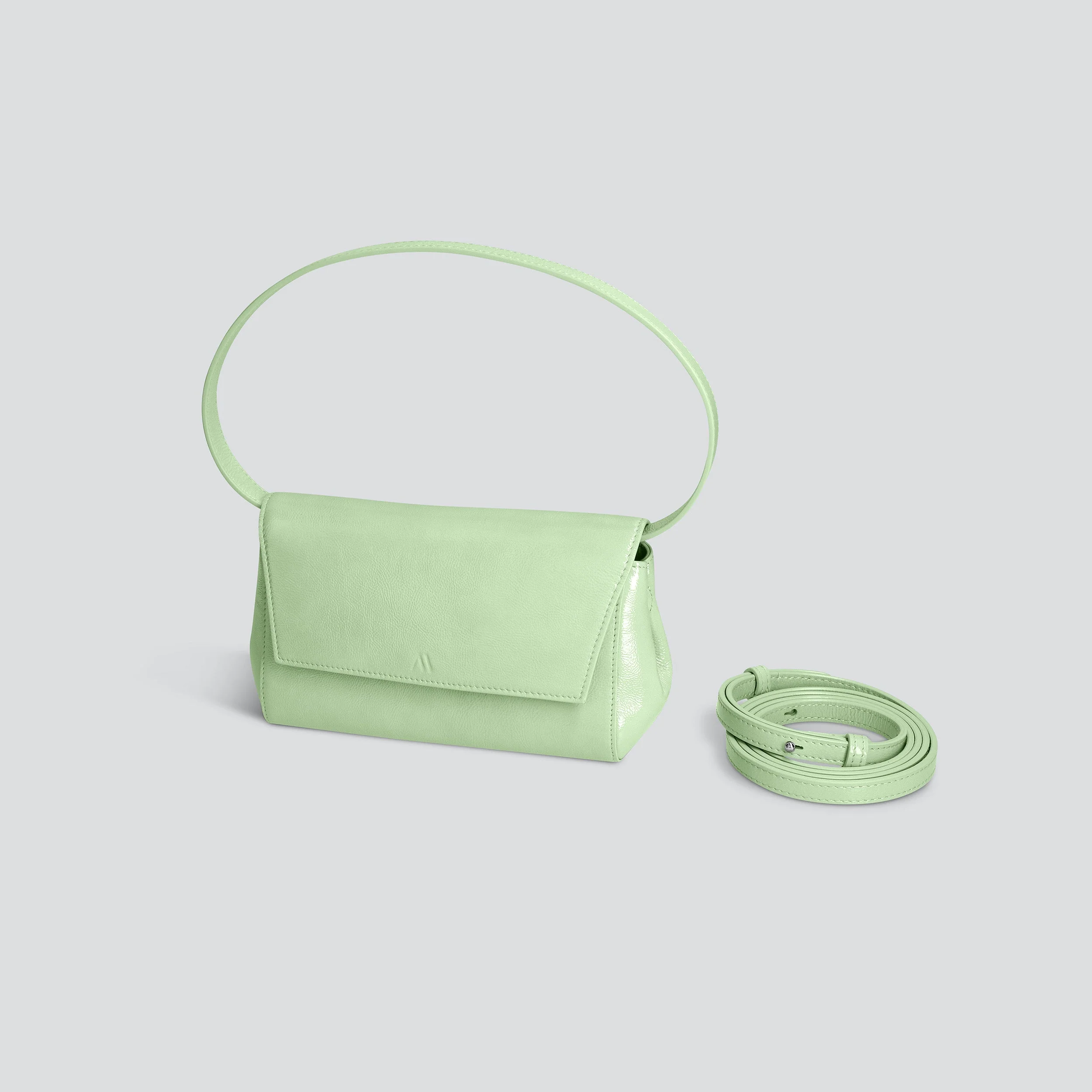 Ikon Clutch - naplack mint green