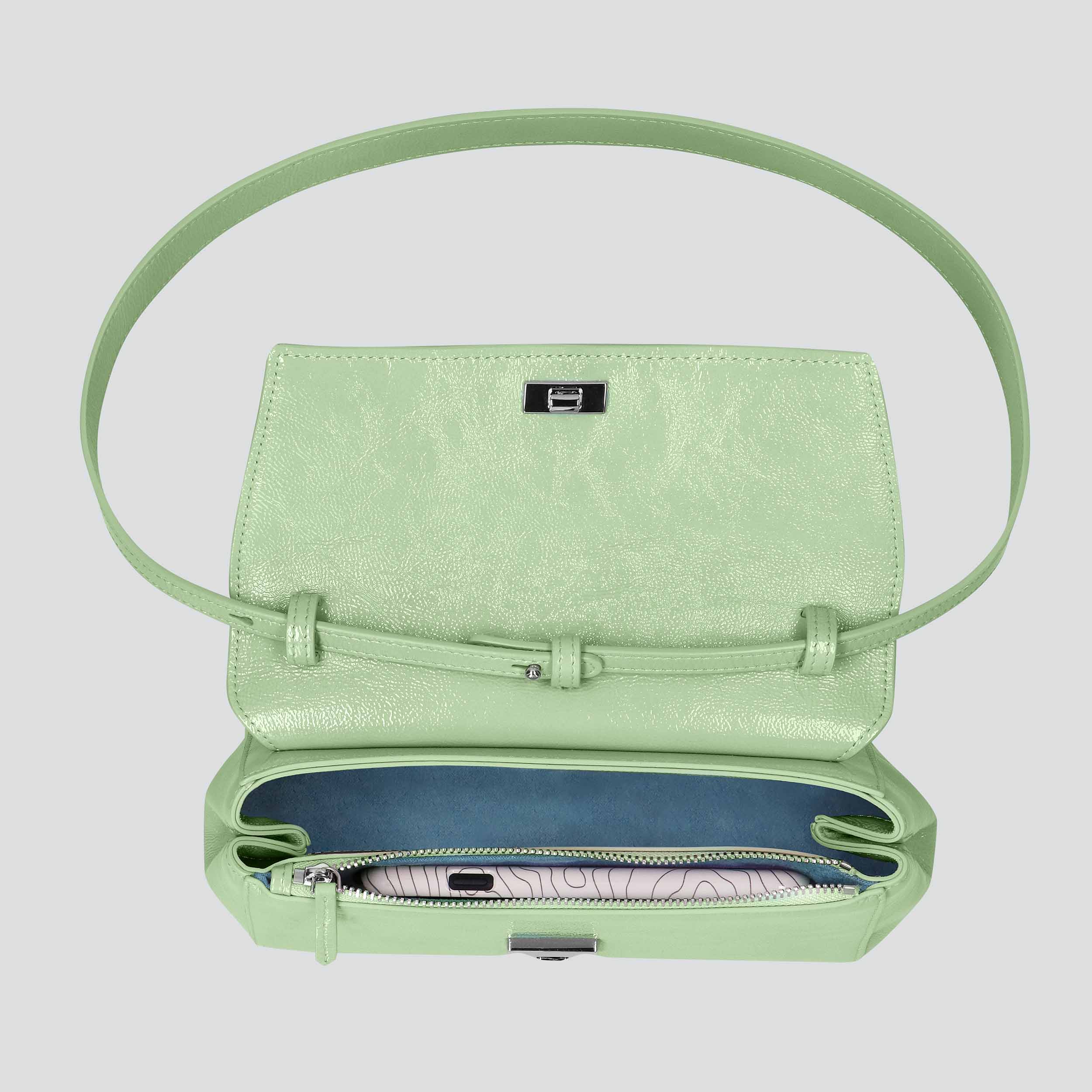 Ikon Clutch - naplack mint green - Image 2