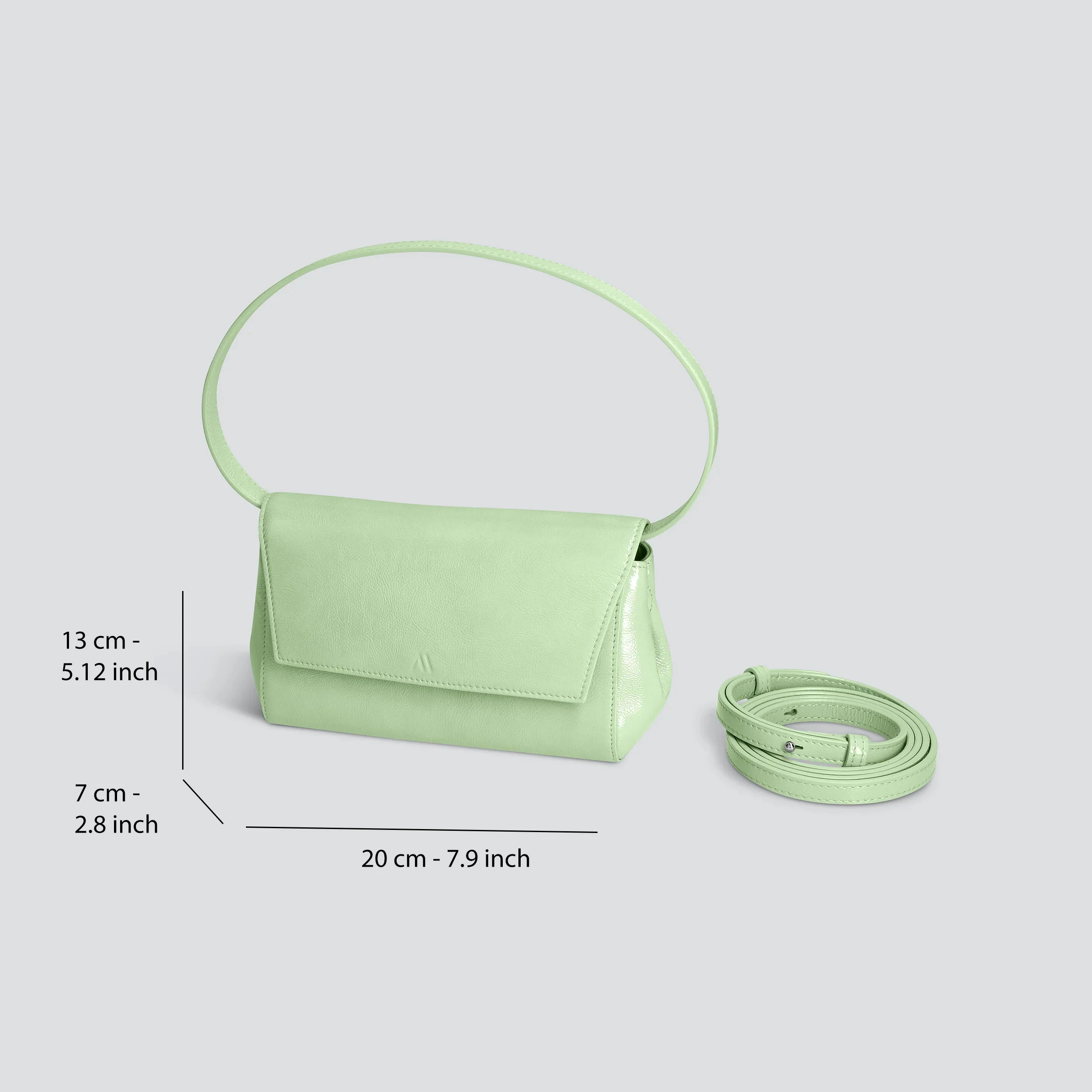 Ikon Clutch - naplack mint green - Image 4