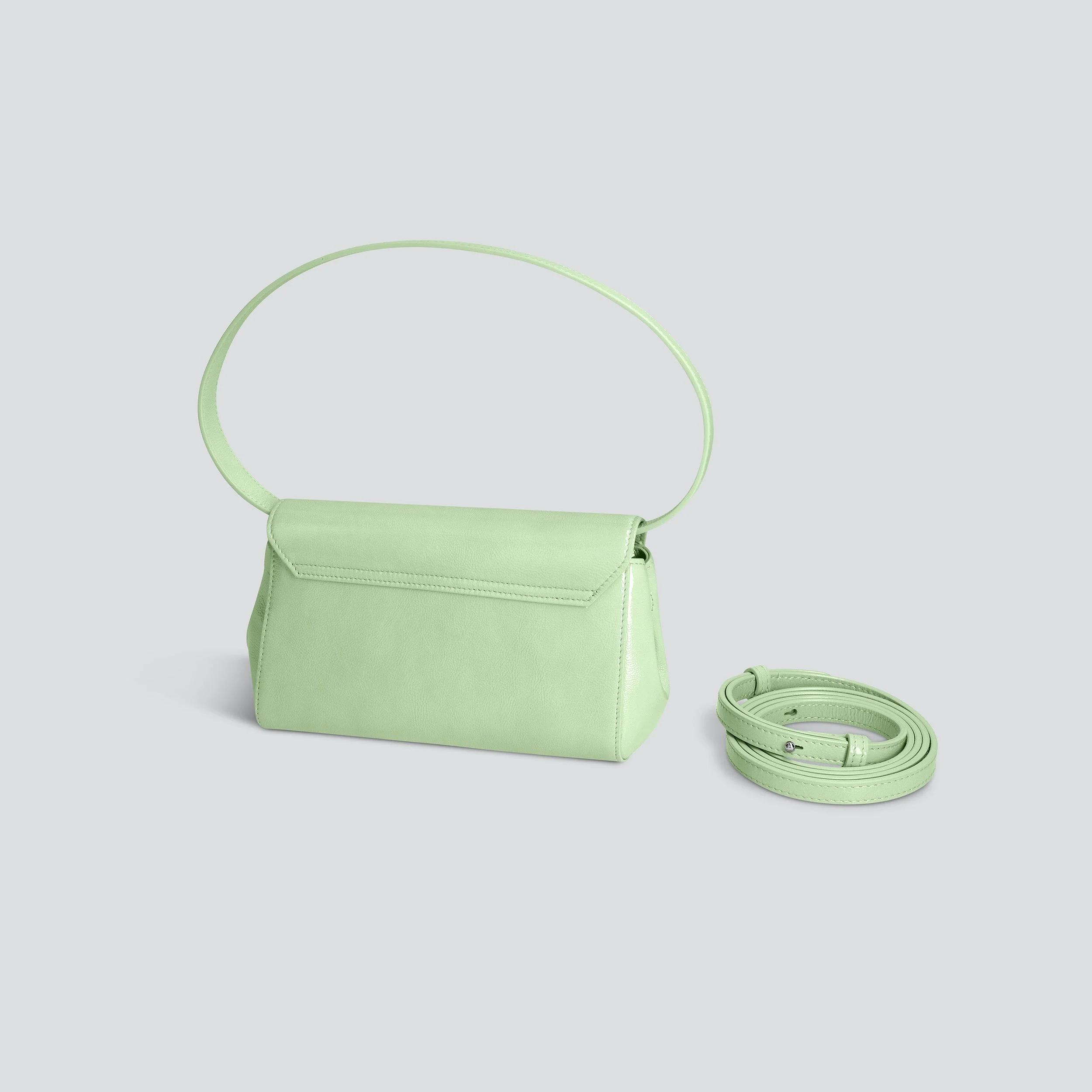 Ikon Clutch - naplack mint green - Image 8
