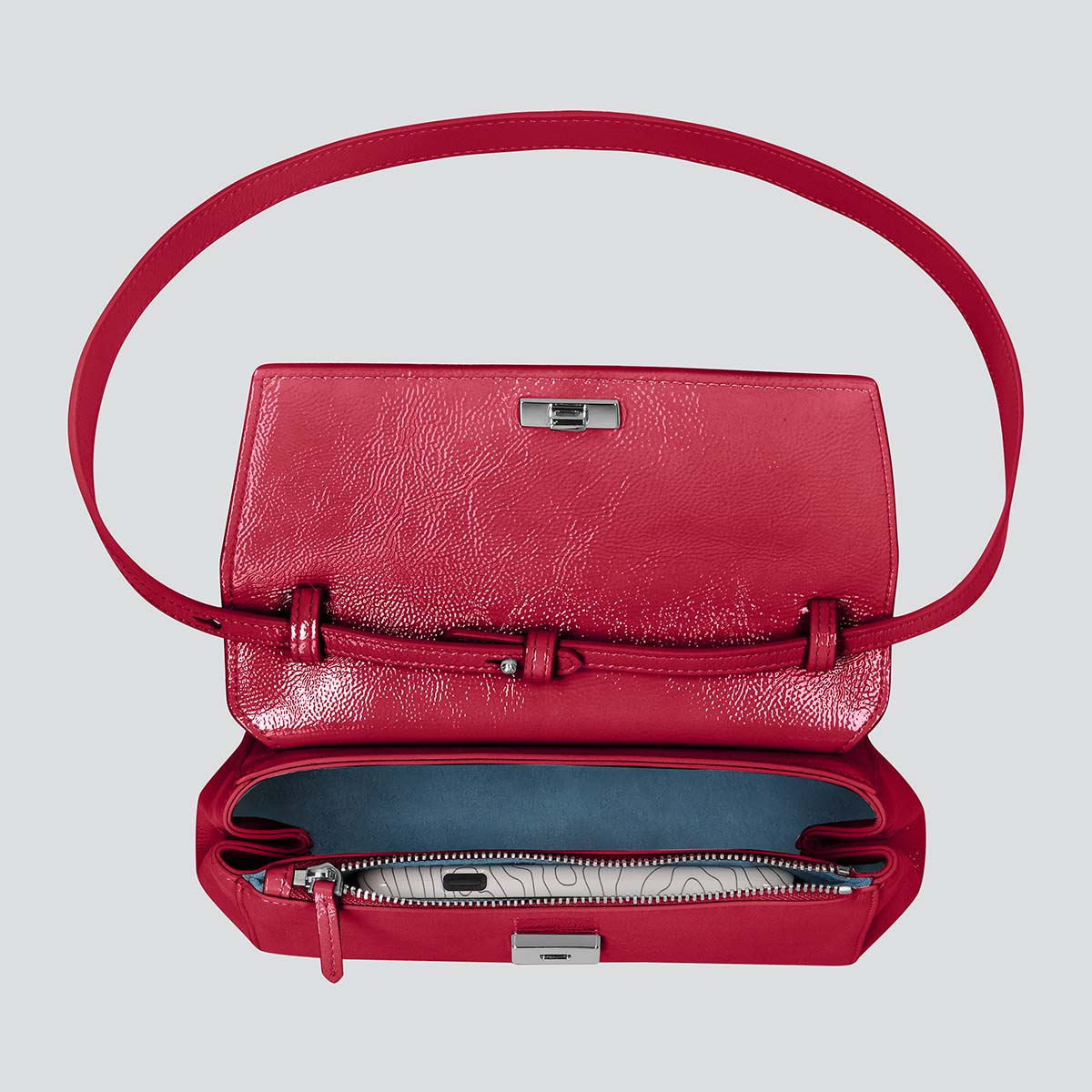 Ikon Clutch - naplack ruby pink - Image 2