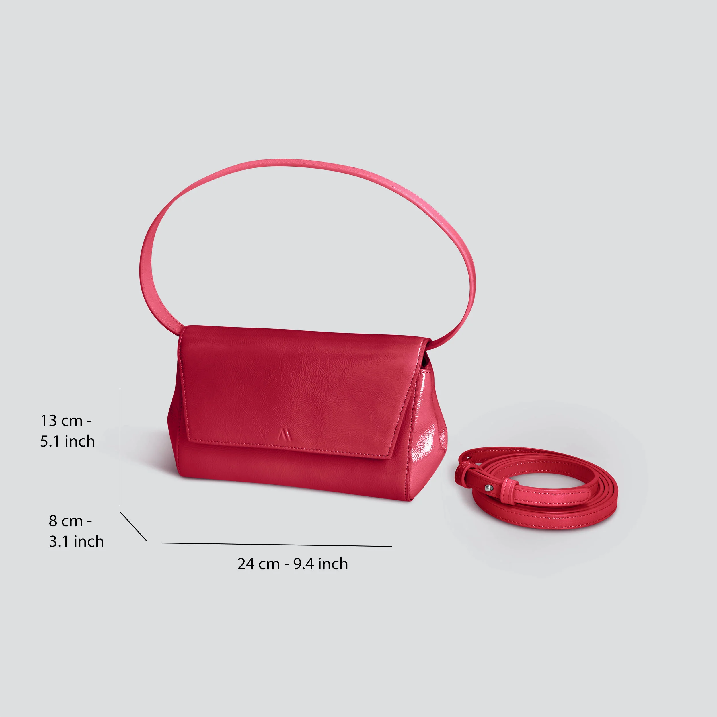 Ikon Clutch - naplack ruby pink - Image 3