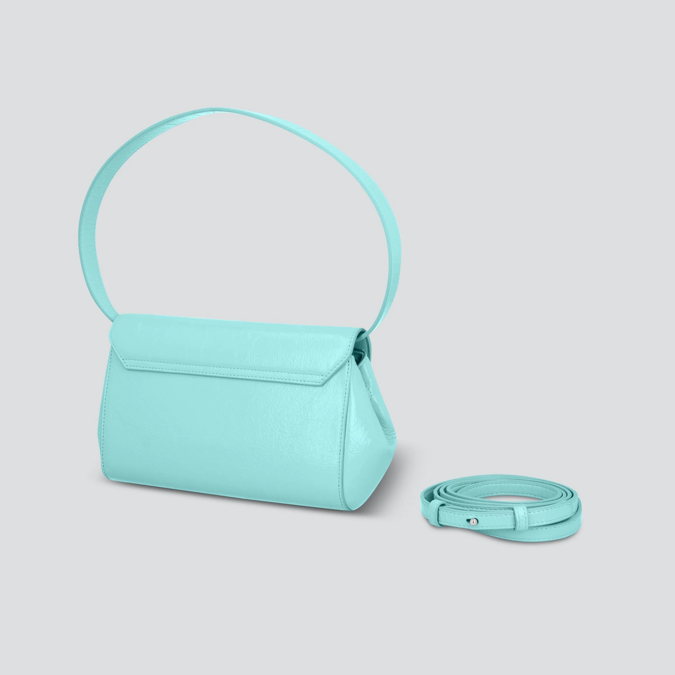 Ikon Clutch - naplack turquoise - Image 2