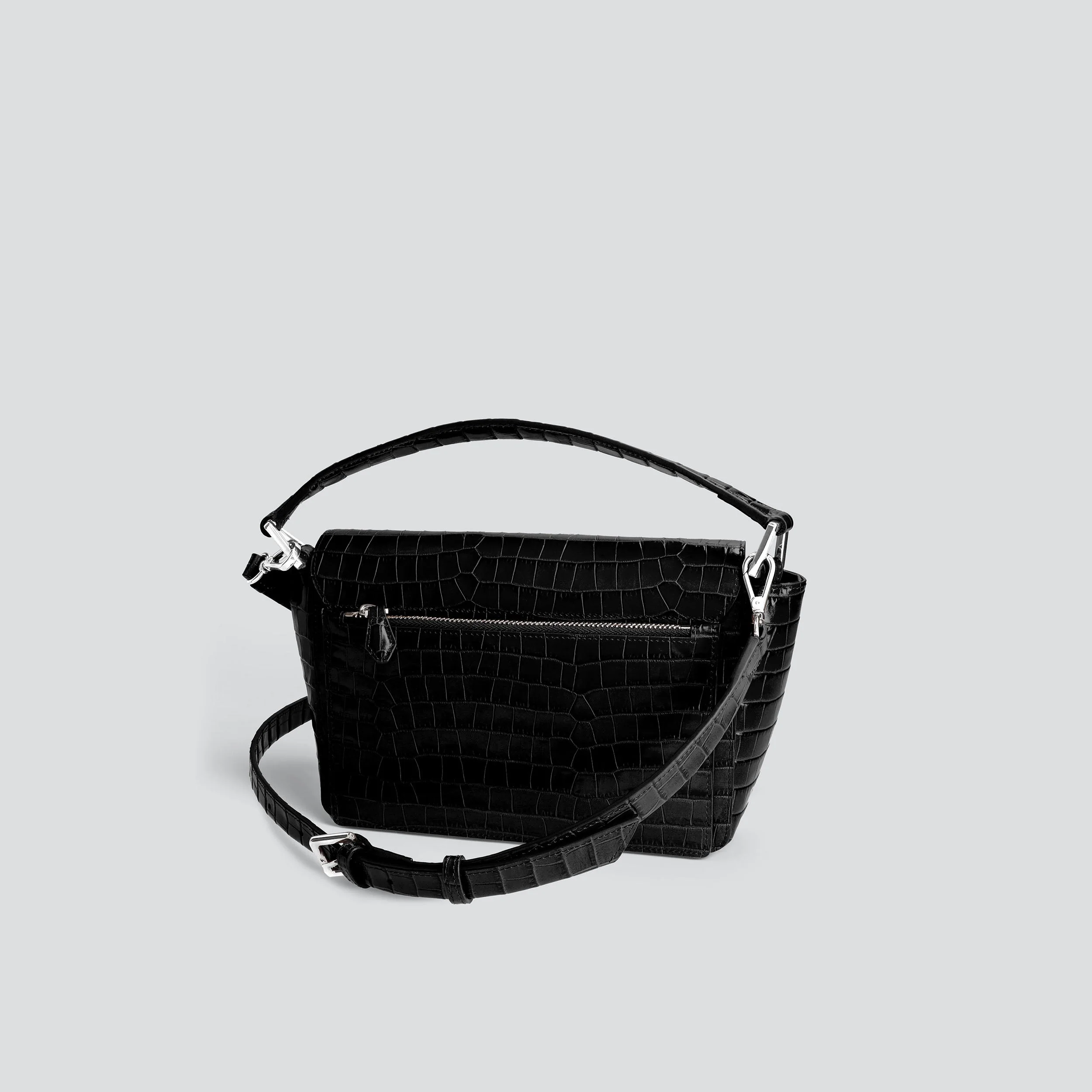 Ikon Shoulder Bag - croco black - Image 3