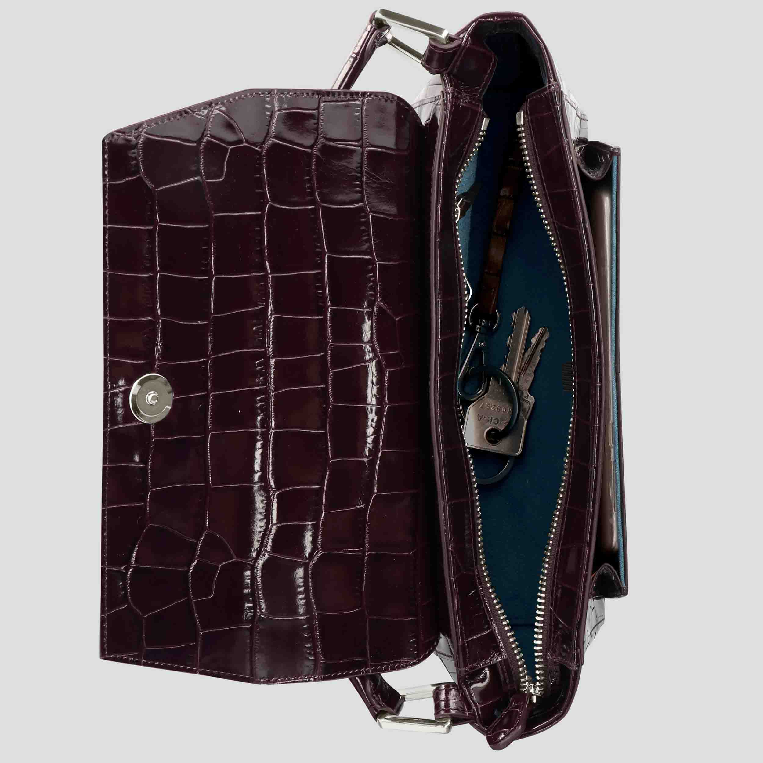 Ikon Shoulder Bag - croco fondant - Image 3