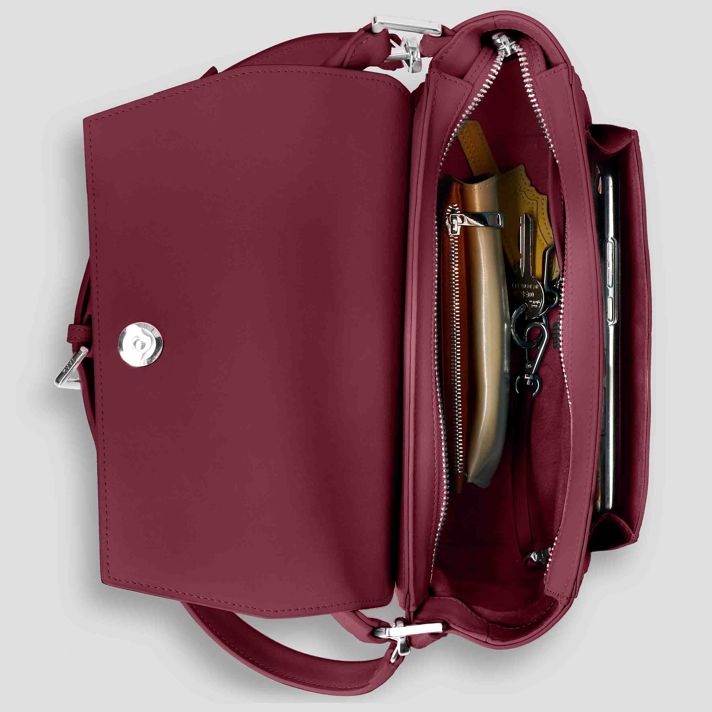 Ikon Shoulder Bag - merlot - Image 4