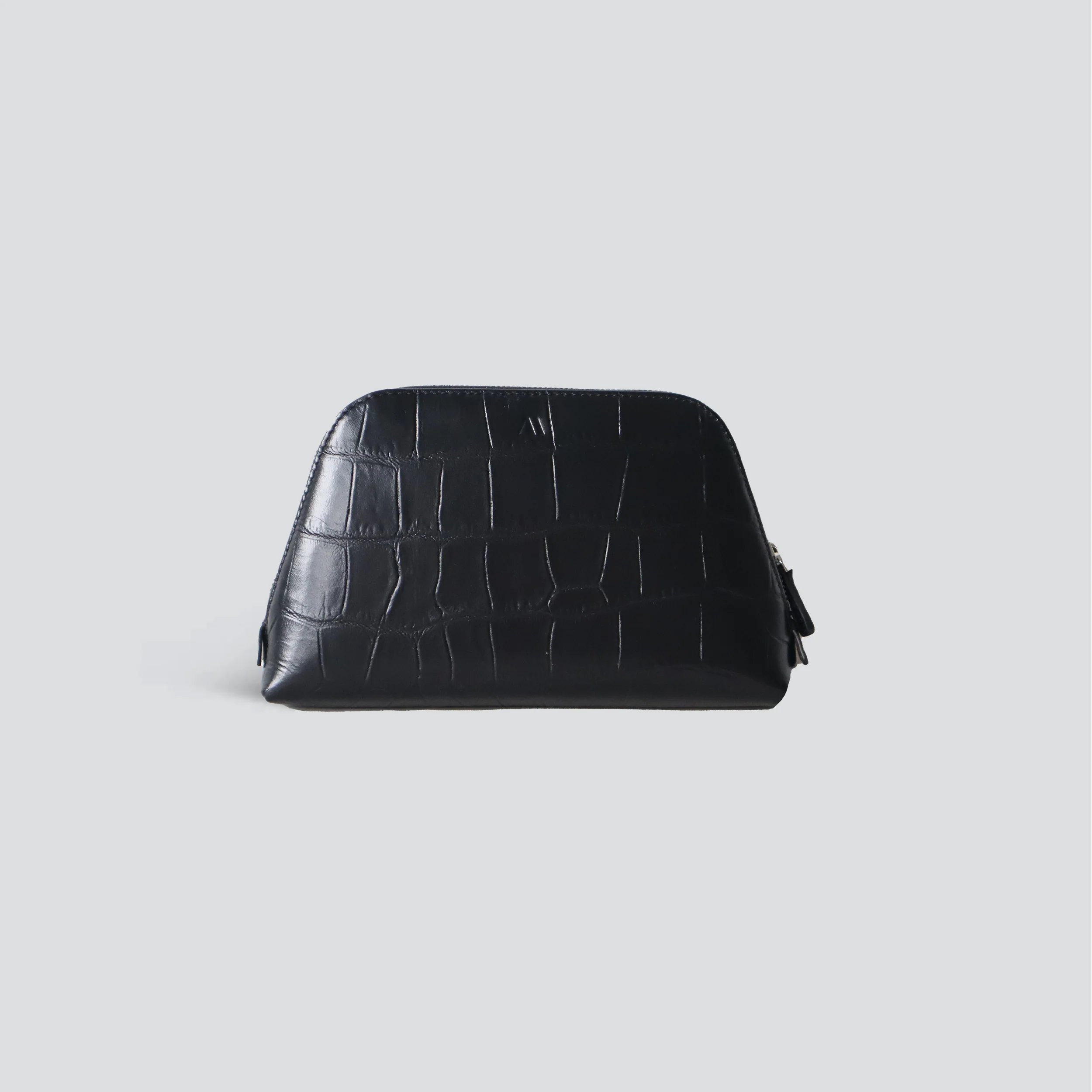 Makeup Bag - soft croco black
