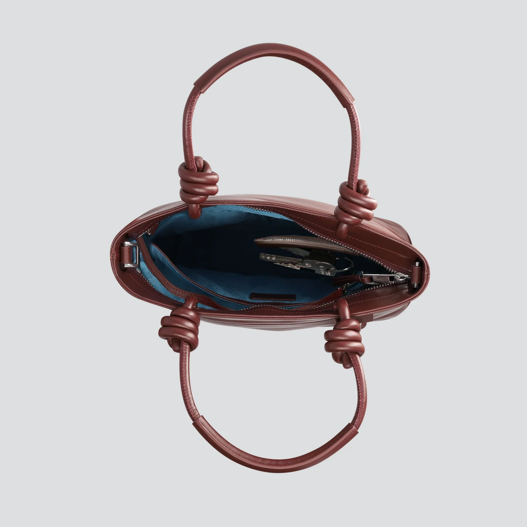Mini Loop - nappa chestnut - Image 3