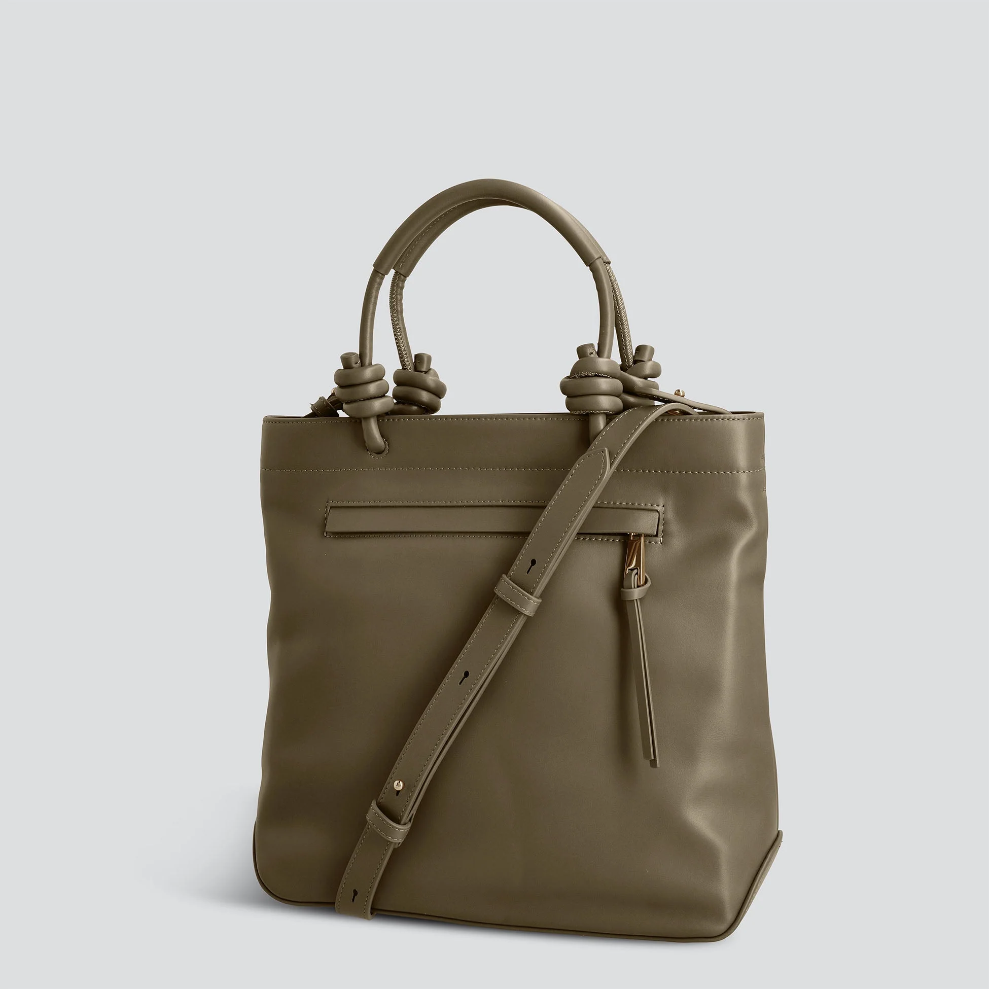 Mini Loop - nappa dark khaki - Image 4