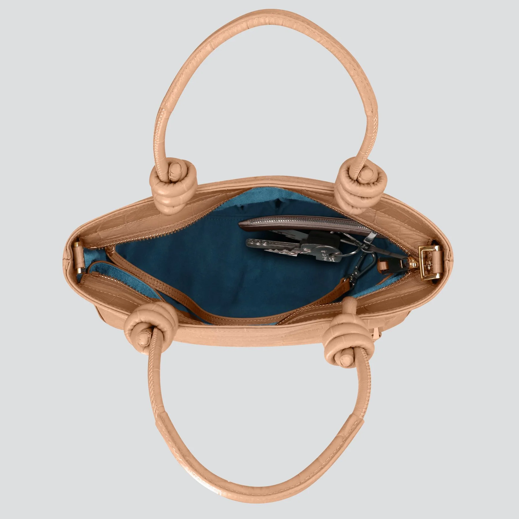 Mini Loop - soft croco cappuccino - Image 2