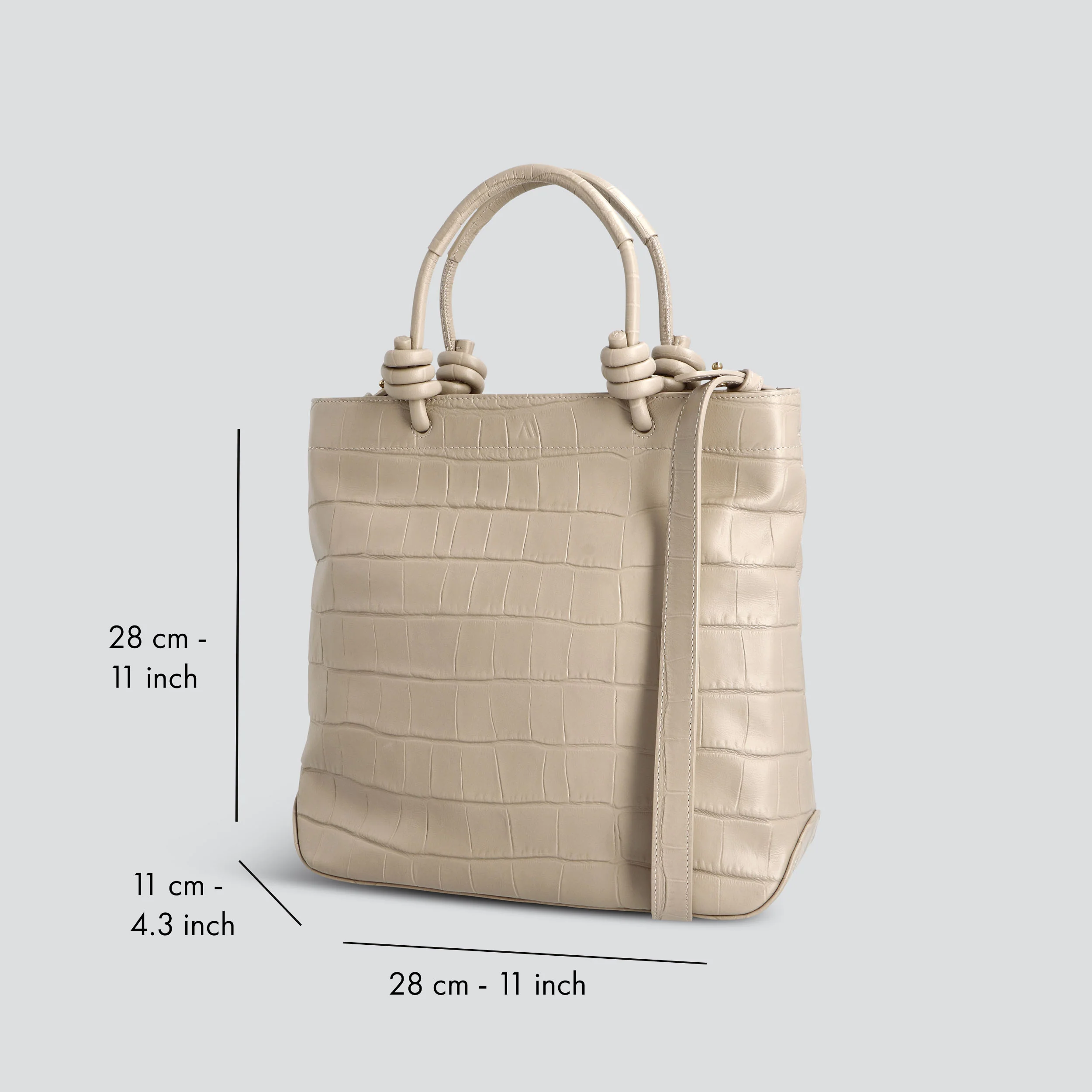 Mini Loop - soft croco clay taupe - Image 3