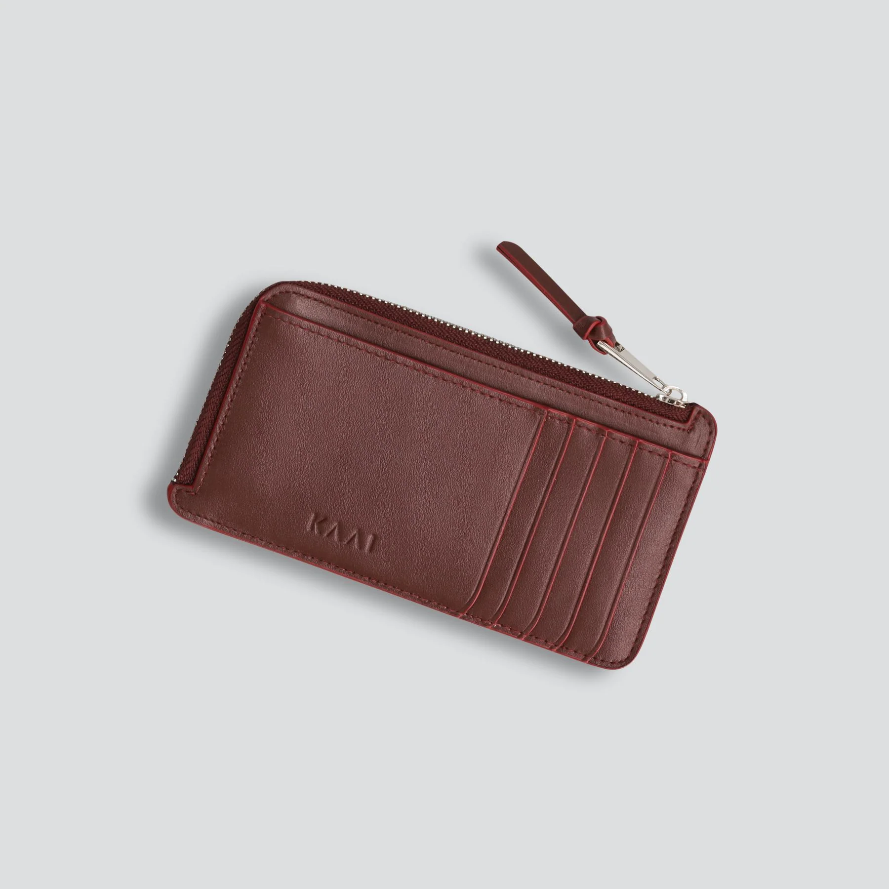 Rebel Cardholder - soft touch garnet brown - Image 3