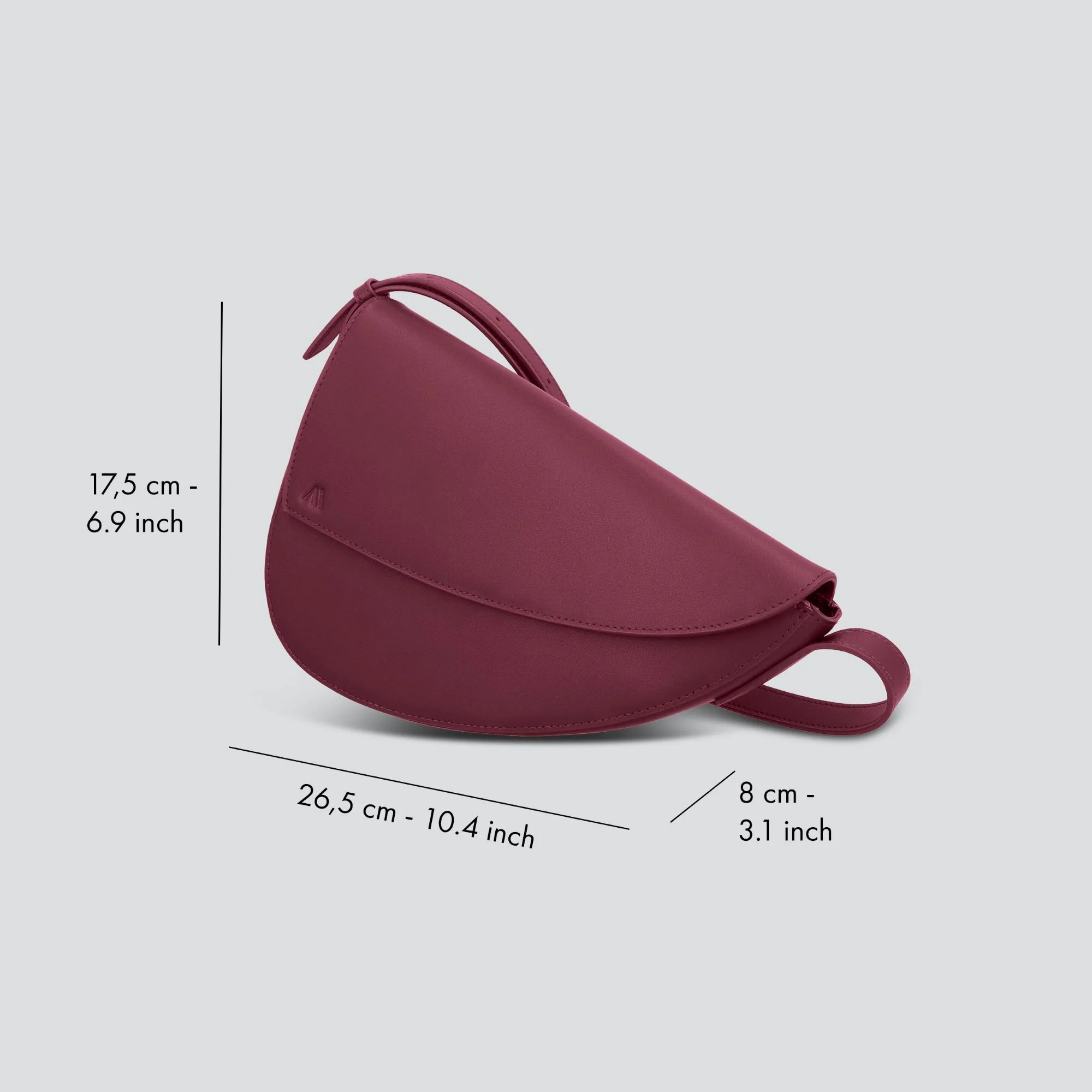 Rebel Cross Body - merlot - Image 3