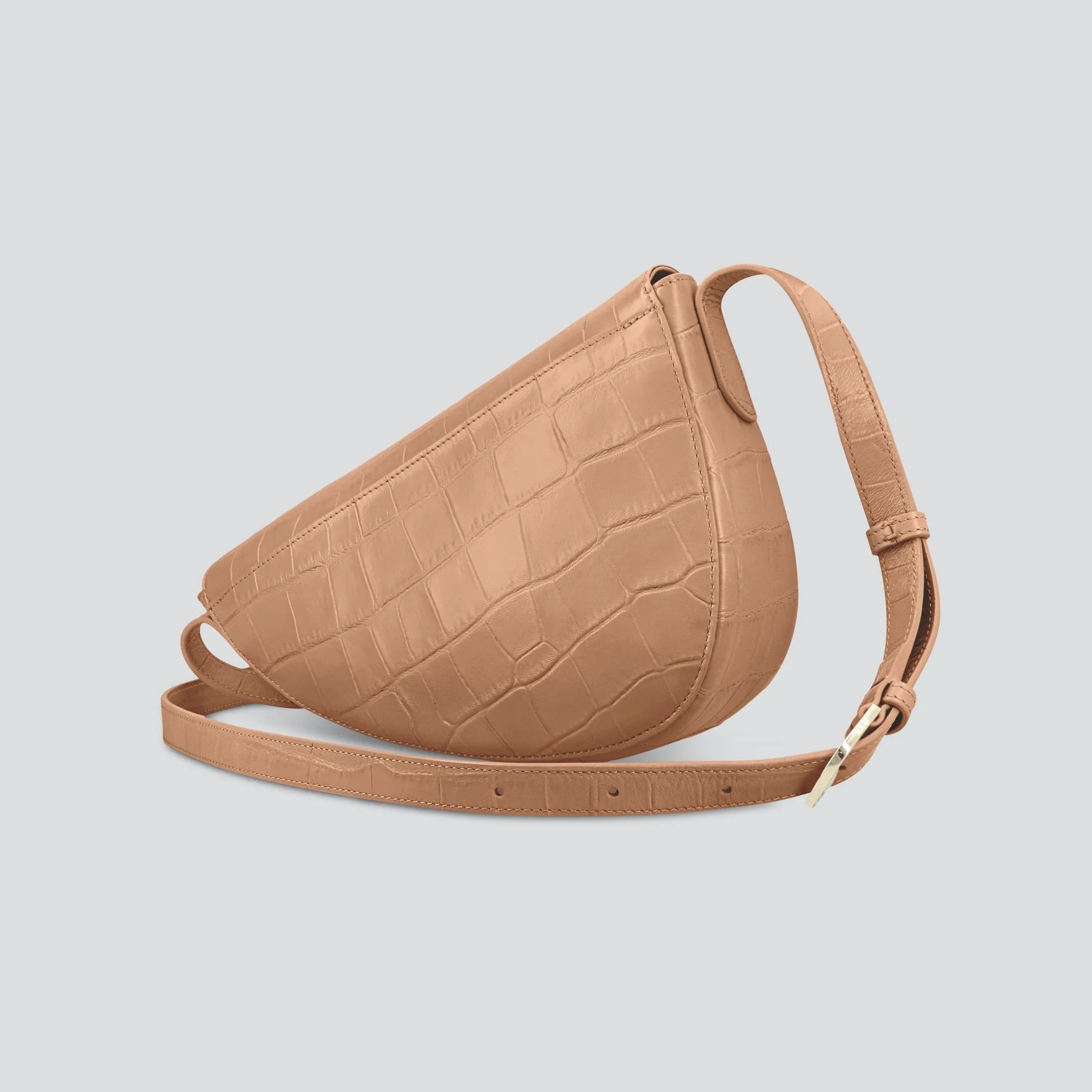 Rebel Cross Body  - soft croco cappuccino - Image 4