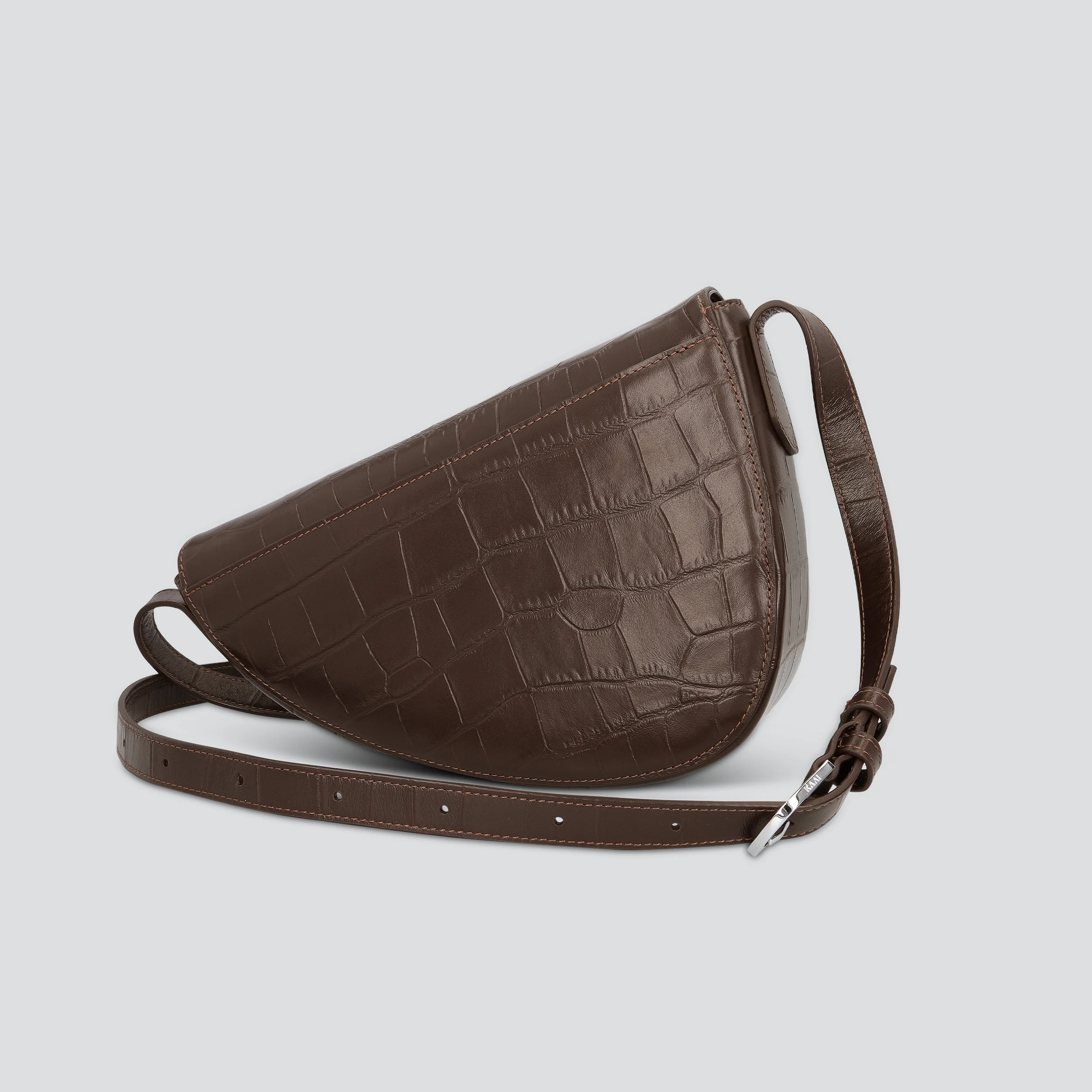 Rebel Cross Body  - soft croco espresso - Image 2