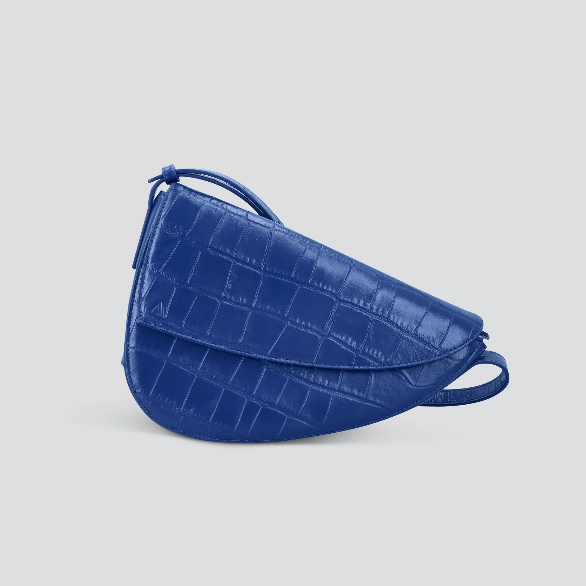 Rebel Cross Body  - soft croco indigo blue