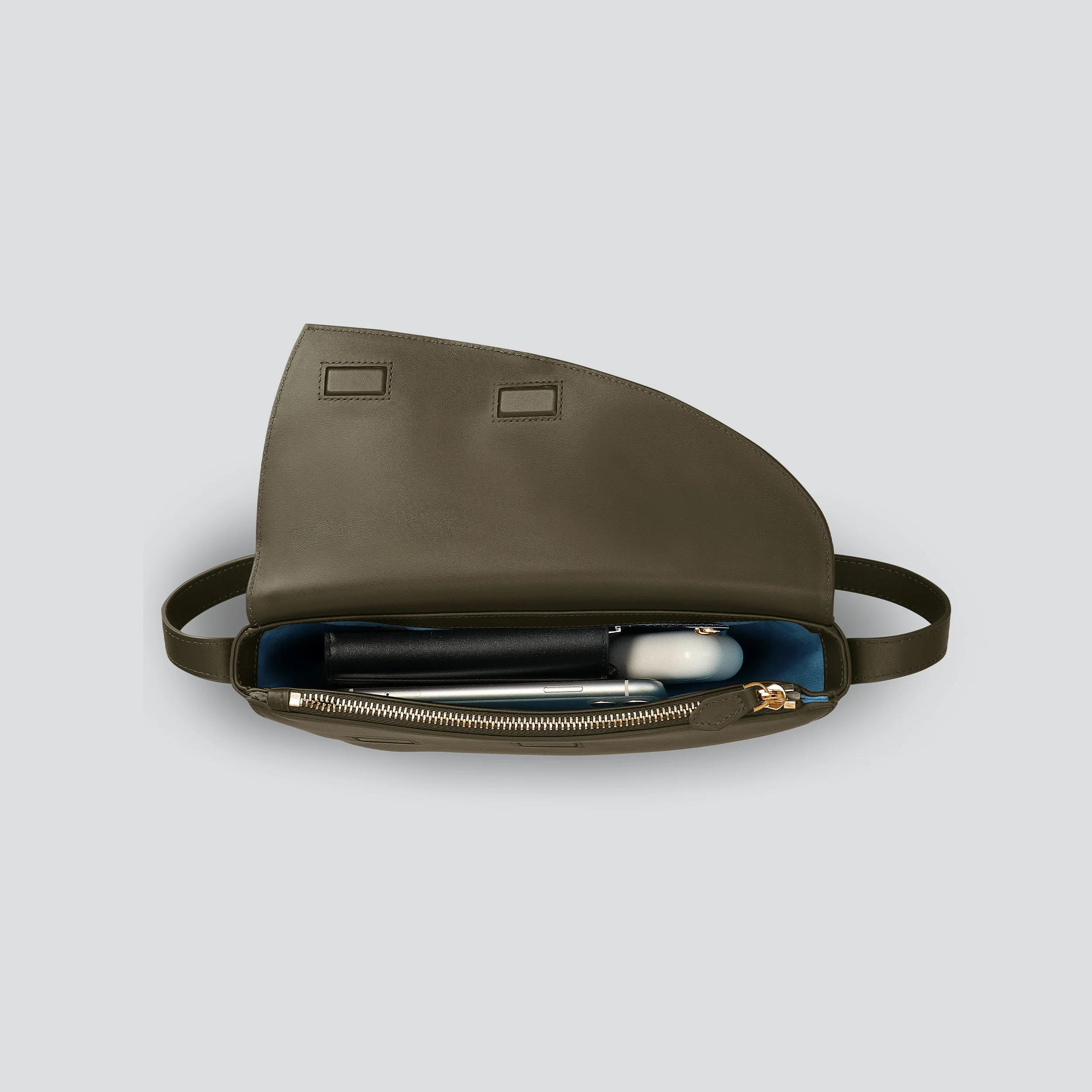 Rebel Cross Body  - soft touch hunter khaki - Image 3
