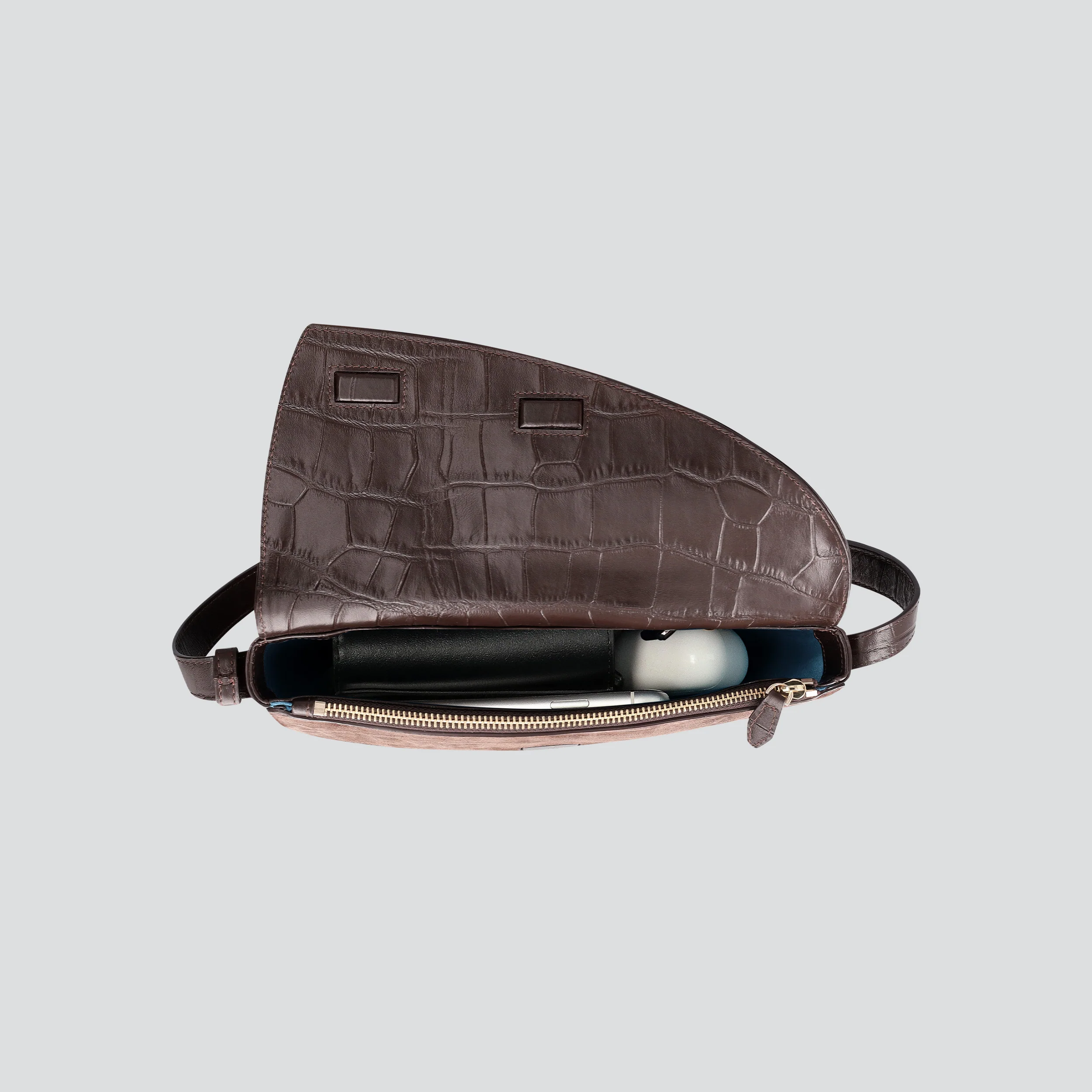 Rebel Cross Body - suede espresso - Image 3