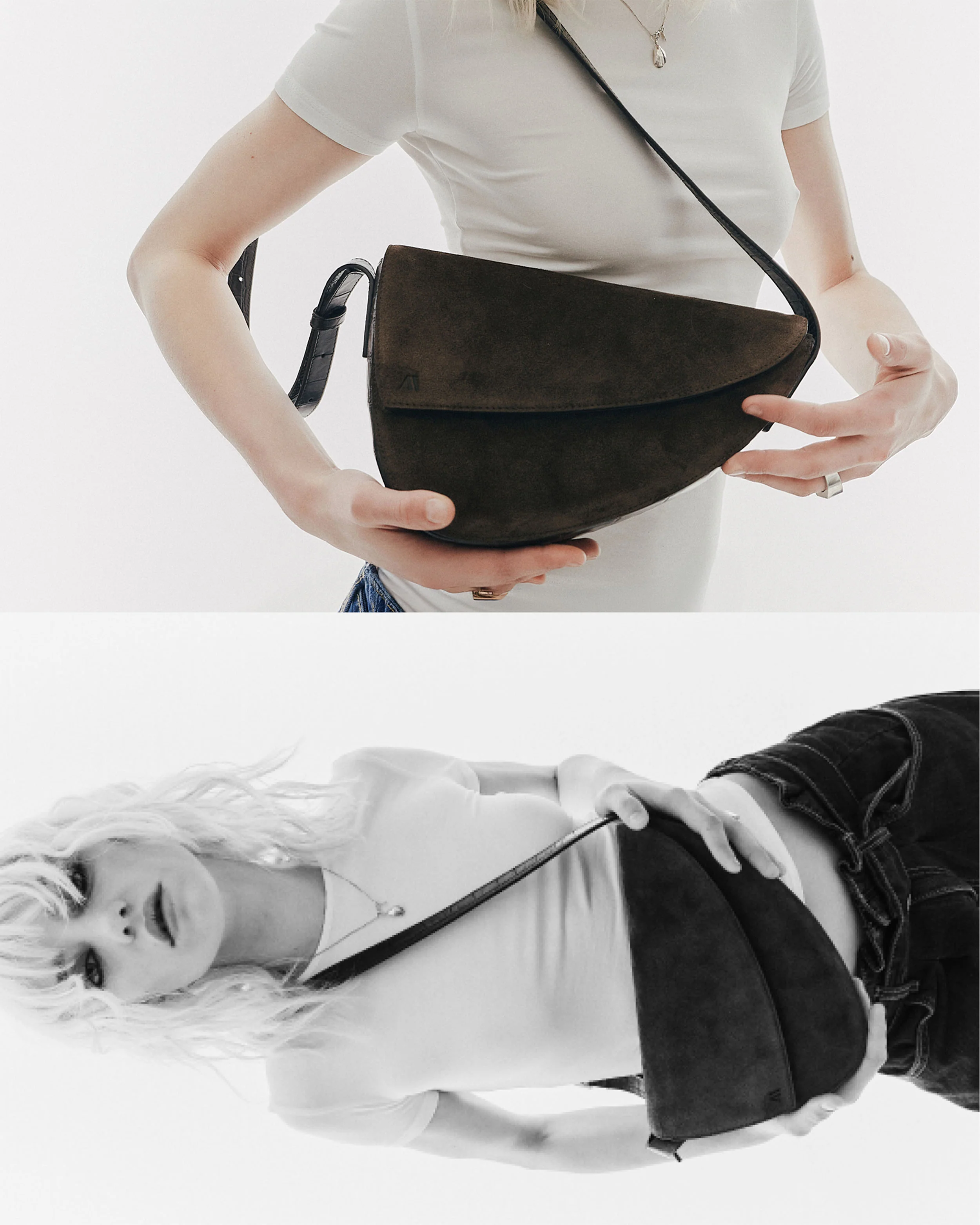 Rebel Cross Body - suede espresso - Image 4