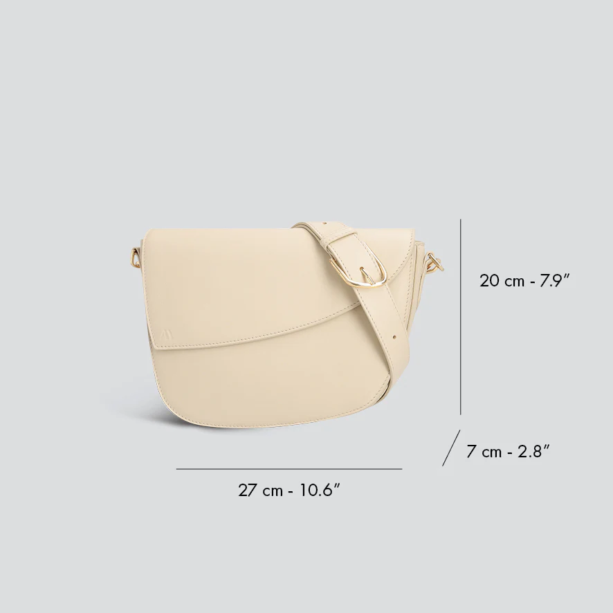 Rebel Saddle Bag - soft touch cream - Image 4