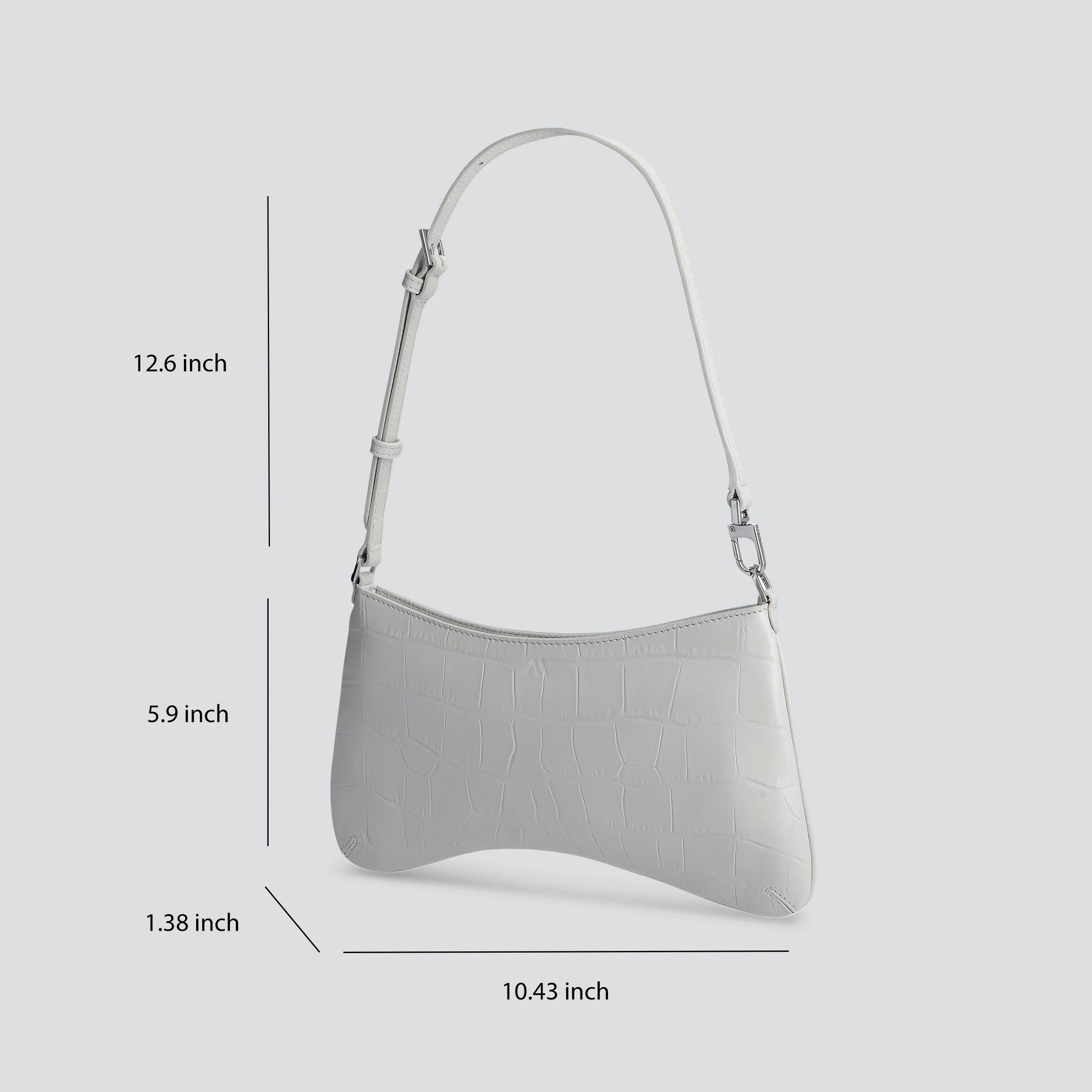 Slim Arch - croco light grey - Image 4